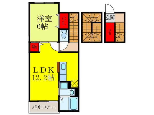 ノース　ラポールの物件間取画像